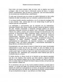 Modelo toma de decsiones