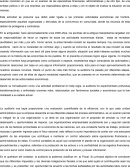 Ensayo auditoria , el informe