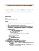 Competencias y Planificación en Educación digital