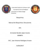 Bioquímica Manual de Bioquímica: Discusiones