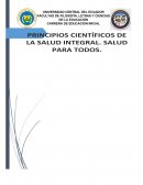 PRINCIPIOS CIENTÍFICOS DE LA SALUD INTEGRAL