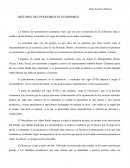La historia del pensamiento económico tiene que ver con el desarrollo de las diferentes ideas y cambios de las distintas economías