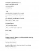 OBESIDAD EN EDAD ESCOLAR DE 6 A 12 AÑOS EN LA ESCUELA PRIMARIA “JUAN ESCUTIA” T.V