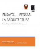 Ensayo de Pensar la Arquitectura