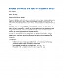 Teoría atómica de Bohr o Sistema Solar