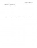 APRENDIZAJE COLABORATIVO Desarrollo de trabajo sobre los diferentes aspectos de educación a distancia