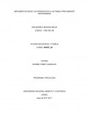 IMPLEMENTACION DE LAS PROPUESTAS A LAS FAMILIA PREVIAMENTE INTERVENIDAS