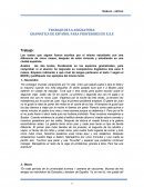 TRABAJO DE LA ASIGNATURA: GRAMÁTICA DE ESPAÑOL PARA PROFESORES DE E/LE