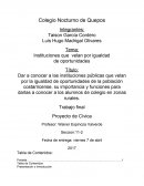 Instituciones que velan por igualdad de oportunidades