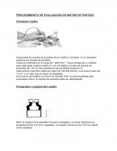 PROCEDIMIENTO DE EVALUACION DE MOTOR DE PARTIDA