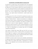 ANALISIS DE LA ECONOMIA PERUANA DEL 2015