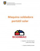 Maquina soldadora portátil solar