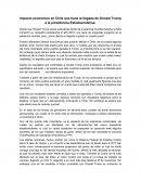 Impacto económico en Chile que tiene la llegada de Donald Trump a la presidencia Estadounidense