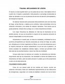 TRAUMA: MECANISMOS DE LESIÓN