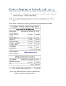 Tratamiento Cotización pintura fachada todo costo.