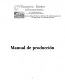 Manual de producción de una carpinteria Escobar