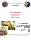 Actividad integradora. Ciencias sociales Grandes revoluciones