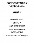 CONOCIMIENTO Y CURRICULUM GUIA Nº 4