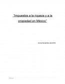 “Impuestos a la riqueza y a la propiedad en México”