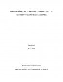 CORRELACIÓN ENTRE EL DESARROLLO PRODUCTIVO Y EL CRECIMIENTO ECONÓMICO DE COLOMBIA