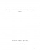 EL BLOQUE DE CONSTITUCIONALIDAD Y LA INMERSIÓN DE LOS D.H.