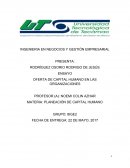 OFERTA DE CAPITAL HUMANO EN LAS ORGANIZACIONES