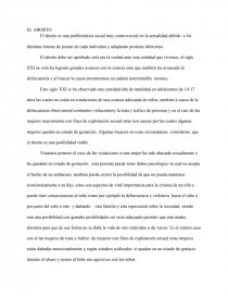El aborto. Problematica social. Página 1