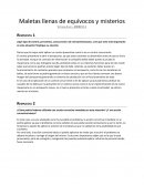 Maletas llenas de equívocos y misterios