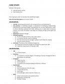 Job Description and Job Analysis of a Marketing Manager.