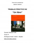 TRABAJO PRÁCTICO N2 “Un libro”