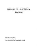 MANUAL DE LINGÜÍSTICA TEXTUAL BRYAN PASTAZ