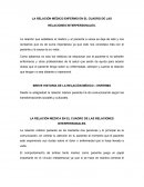 LA RELACIÓN MÉDICO-ENFERMO EN EL CUADRO DE LAS RELACIONES INTERPERSONALES