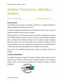 Estados Financieros. Método y Análisis