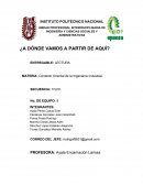 TEMA: Evolución de la Gestión de la ¿A DÓNDE VAMOS A PARTIR DE AQUÍ?