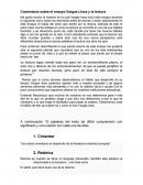 Comentario sobre el ensayo Vargas Llosa y la lectura