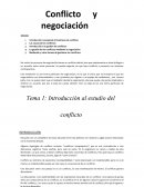Temario Conflicto y negociación