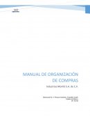 Manual de Organización de compras