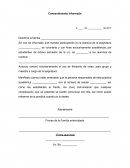 Cosentimiento informado para estudiantes.