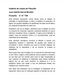 Análisis de clases de Filosofía