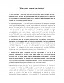 Mi proyecto personal y profesional