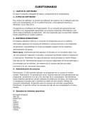 CUESTIONARIO ¿QUE ES EL SOFTWARE?