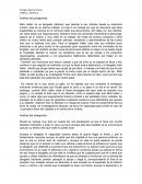 Análisis del protagonista