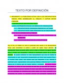 Ejemplo de texto por definición y contraargumentacion