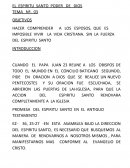 TEMA PARA REPASAR: EL ESPIRITU SANTO PODER DE DIOS