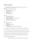 UNA GESTION DE LA CALIDAD Integradora – Unidad 3, Etapa 1