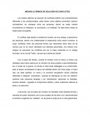 MEDIOS ALTERNOS DE SOLUCIÓN DE CONFLICTOS
