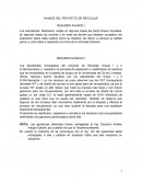 UN AVANCE DE PROYECTO DE RECICLAJE.