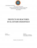 DEPARTAMENTO DE INGENIERÍA QUÍMICA Tipos de reactores