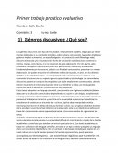 Trabajo aceca de los generos discursivos