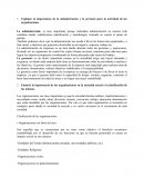 Ensayo acerca de Las organizaciones y su administración